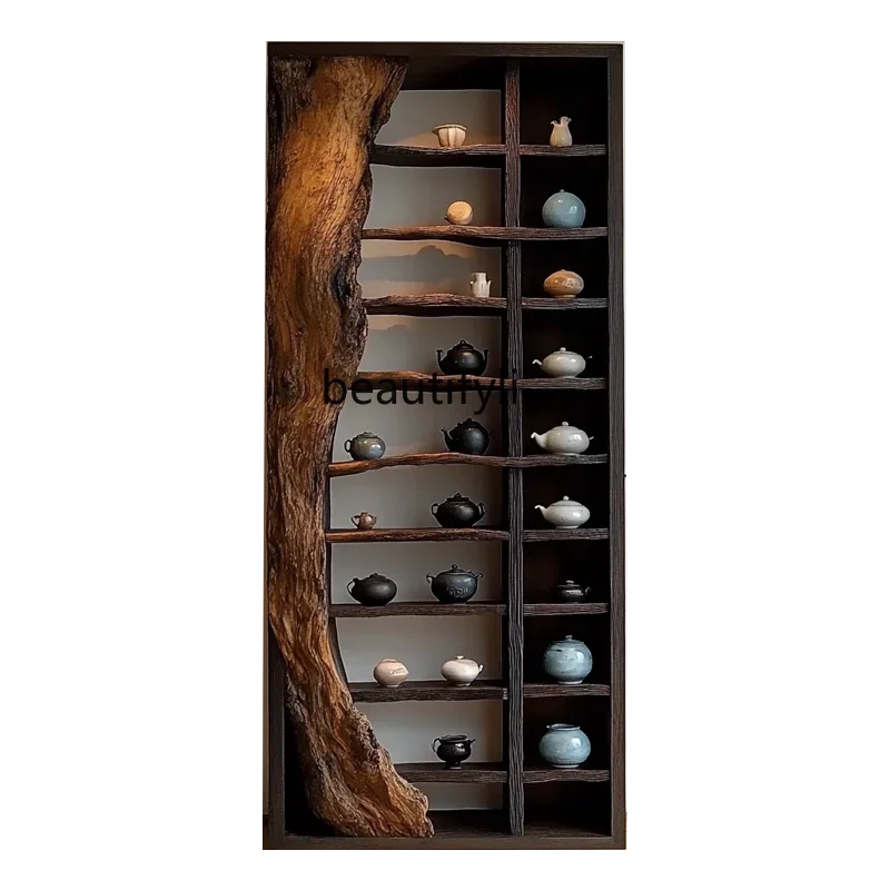 Ваби Песок Ветер Средневековая Полка Чайная Комната Дуо Павильон Массив Дерева