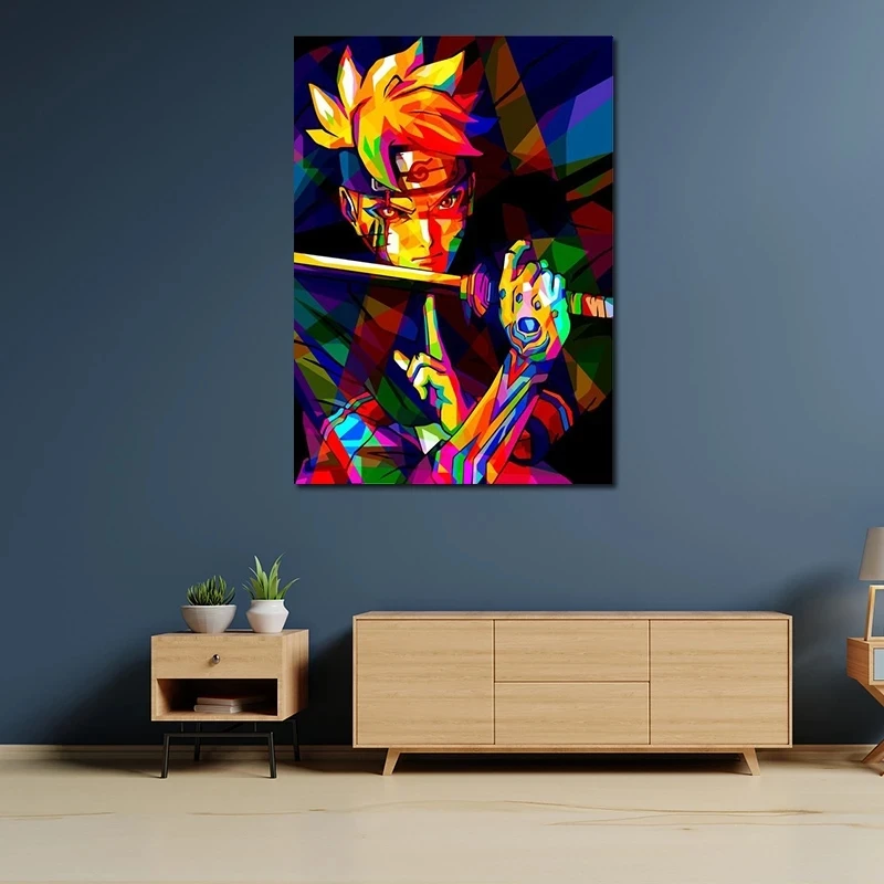 

Japanese Anime Poster Naruto Boruto Uzumaki Frameless Canvas Painting Mural Living Room Bedroom Wall Picture Home Decoration