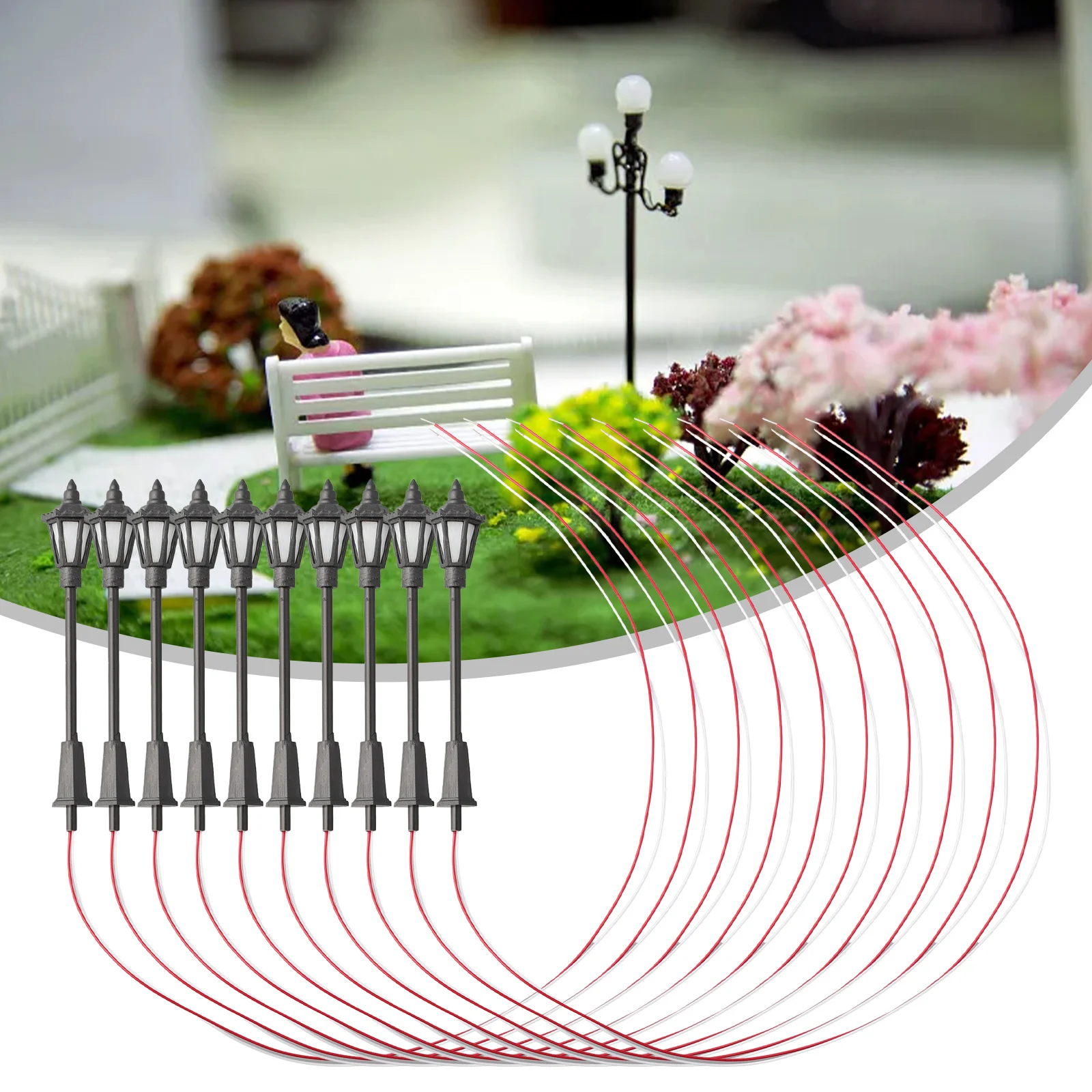 10 шт. 1:50 1:100 модель железнодорожного поезда фонарный стол H0 TT 00 датчик уличных