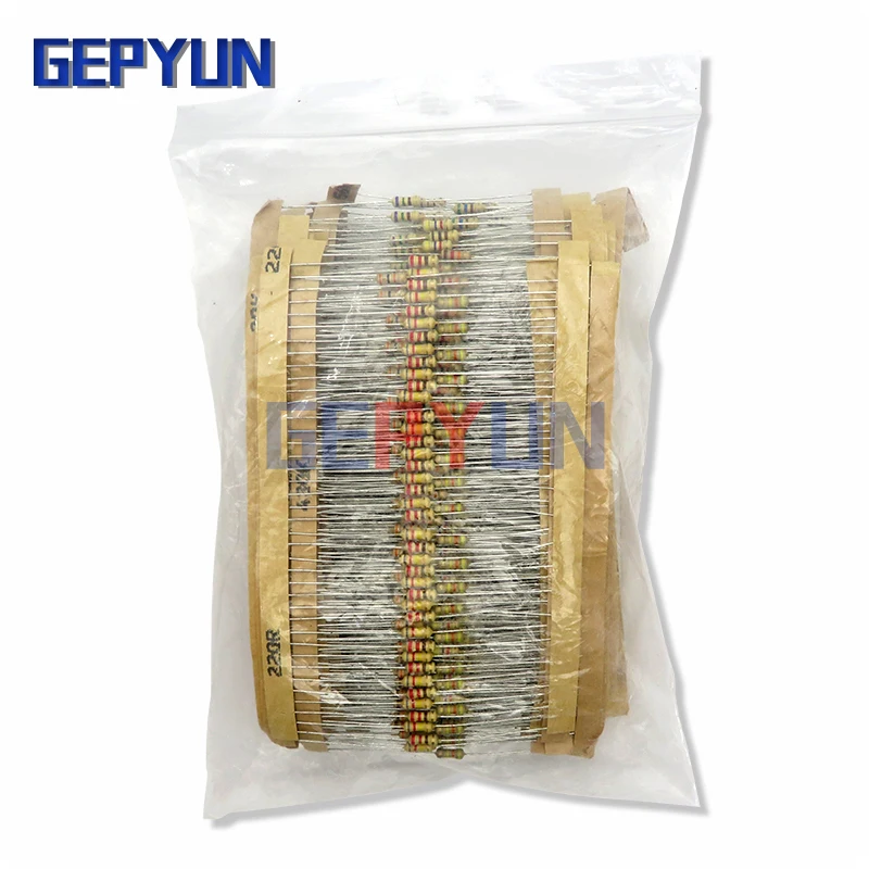 Комплект карбоновых пленочных резисторов 860 шт./лот 1/4 Вт 5% резисторы набор в