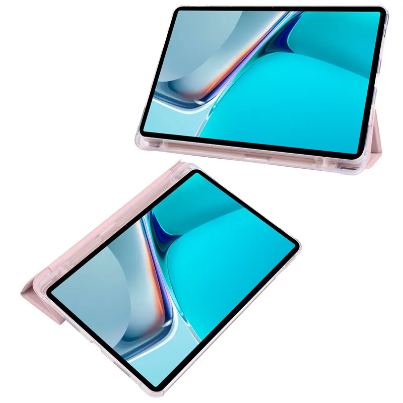 Для Huawei MatePad T10 s T10s Чехол из искусственной кожи Мягкая задняя панель ТПУ для