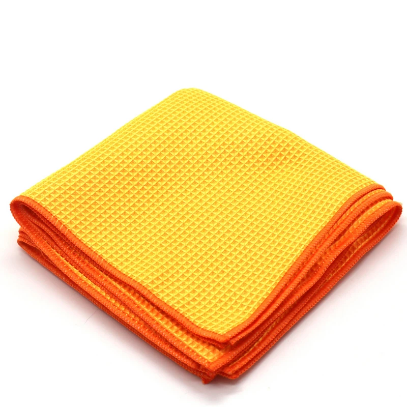 

Car Wash Towel Glass Cleaning Water Drying Microfiber Window Clean Wipe Auto Detailing Waffle Weave for Kitchen Bath 30*40cm