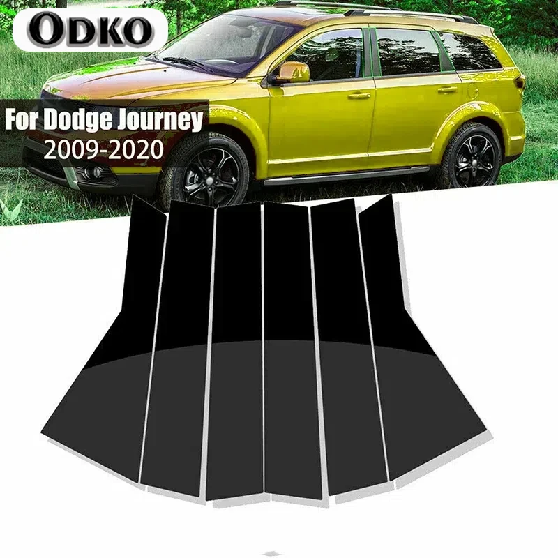 6 шт. декоративные наклейки на стойки автомобиля Dodge Journey 2009 2010 2011-2020