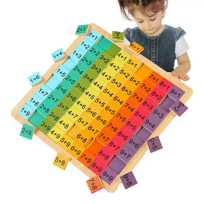 

Математическая игрушка умножение, деревянные Математические Игрушки для снятия стресса, настольная математическая игра Монтессори для де...