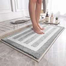 Modern Anti-Slip Bath Mat Fashion Striped Floor Mat Water Absorption Bathroom Entrance Door Mat Bedroom Kitchen Hallway Doormat Modern Anti-Slip Bath Mat Fashion Striped Floor Mat Water Absorption Bathroom Entrance Door Mat Bedroom Kitchen Hallway Doormat