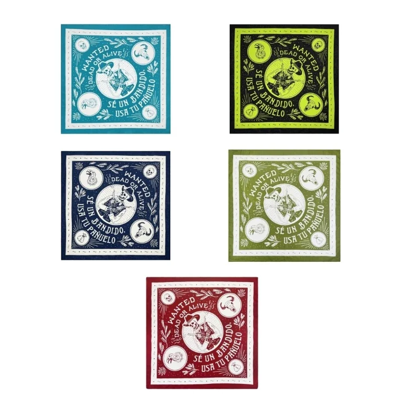 Хип-хоп платок с принтом черепа дышащие платки этнические тюрбаны для девочек