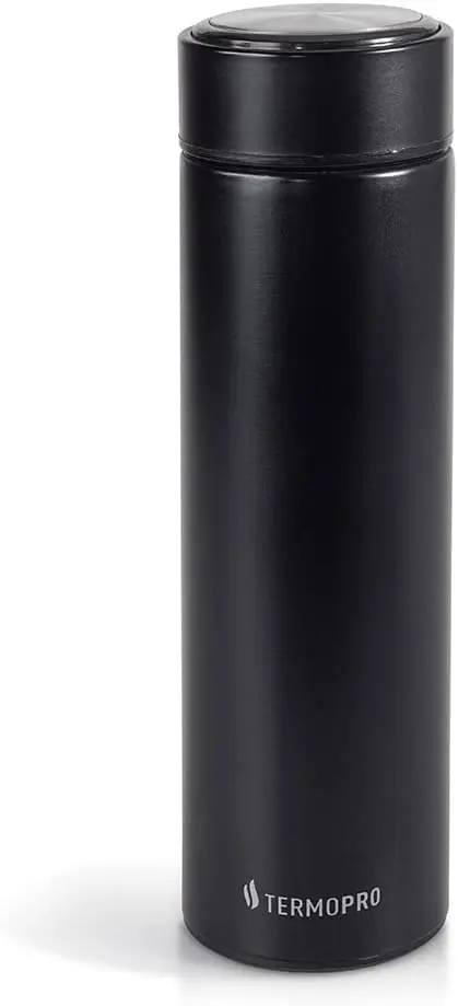

Black Stainless Steel Thermal Squeeze 500ML - Water Bottle Kettle Thermos Insulated Vacuum Flask Gym Sport Shaker Bottle Portabl
