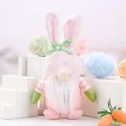 Пасхальный Безликий гномовый кролик, кукла ручной работы, многоразовое украшение для дома, весеннее подвесное украшение, детский подарок