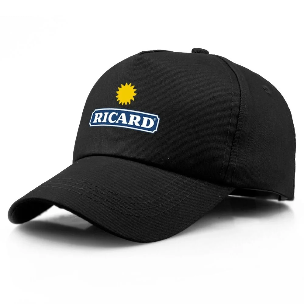 

Бейсболка Ricard в стиле хип-хоп для девочек и мальчиков, Черная Мужская и Женская Бейсболка, кепка для мужчин