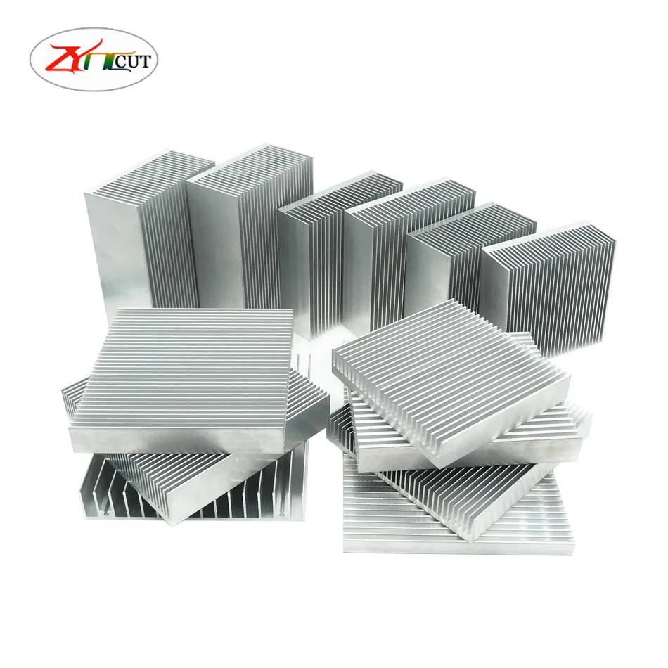 10x10 50x50 60x60 80x80mm Square aluminum alloy heat sink aluminum heat sink DIY high power router CPU electronic heat sink