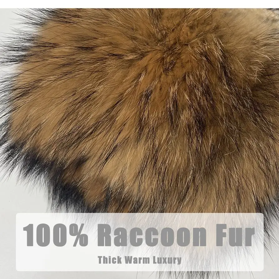 MISSJANEFUR Real Raccoon Fur Coat Women 2022 New Warm Luxury Crop Woolen Jacket with Fur Wholesale Winter Female Tweed Jacket enlarge