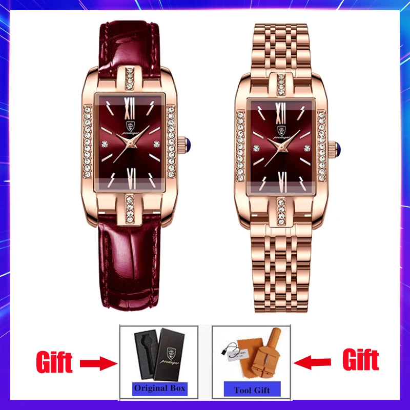 Top Quailty Watch For Women Romatic Diamond Stainless Quarzt Wristwatch Leather Relogio Feminino Gift Waterproof Reloj Mujer