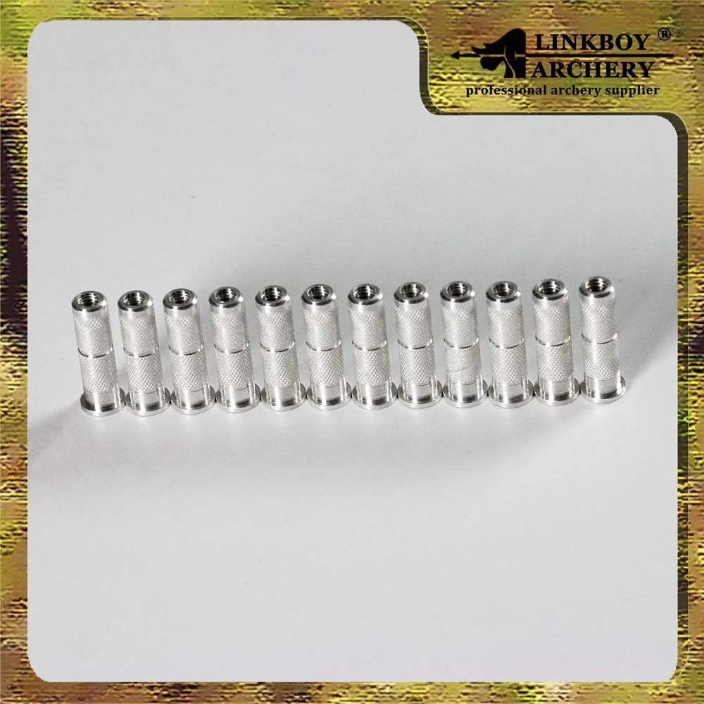 Алюминиевая вставка для стрел Linkboy-Archery составной лук охота и стрельба 8-32 ID6 2 мм
