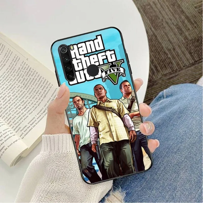 Чехол для телефона с Gta 5 Grand Theft Auto V Huawei P50 P40 P30 Pro Lite P Smart 2021 2019 Magic 3 мягкий черный