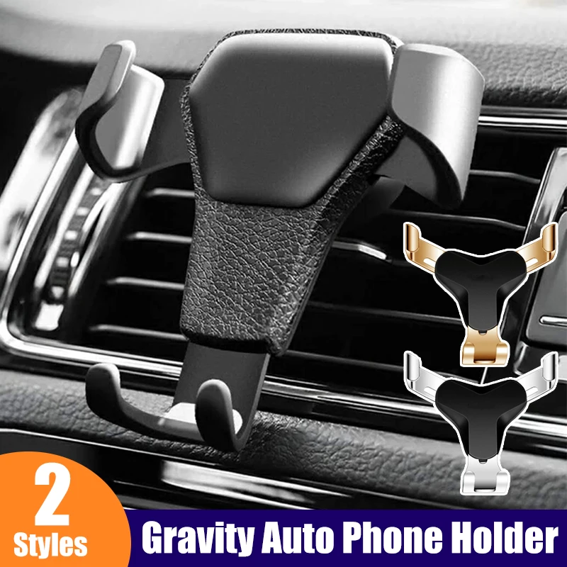 

Universal Gravity Auto Phone Holder Car Air Vent Clip Mount Mobile Phone Holder CellPhone Stand Support For iPhone For Samsung
