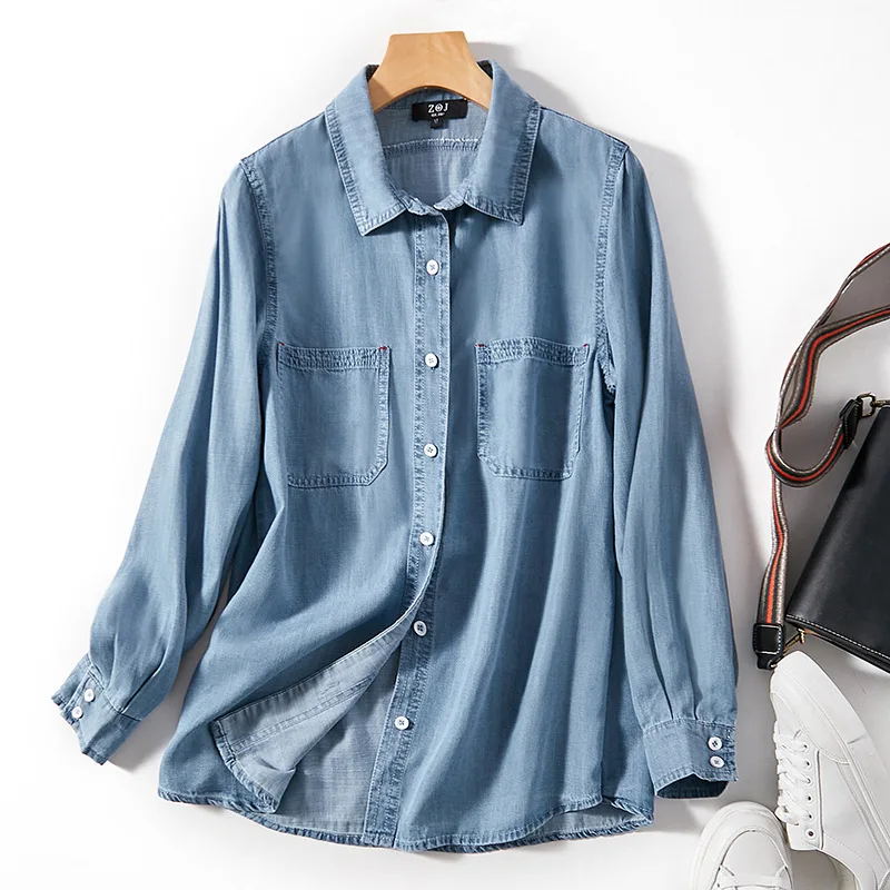 ament przywracania starożytnych sposobów piasek wiosna 2023 джинсовая куртка платье-рубашка новое