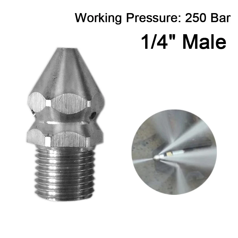 Сопло для очистки Мойка под давлением дренажная труба распылительная сопла 4