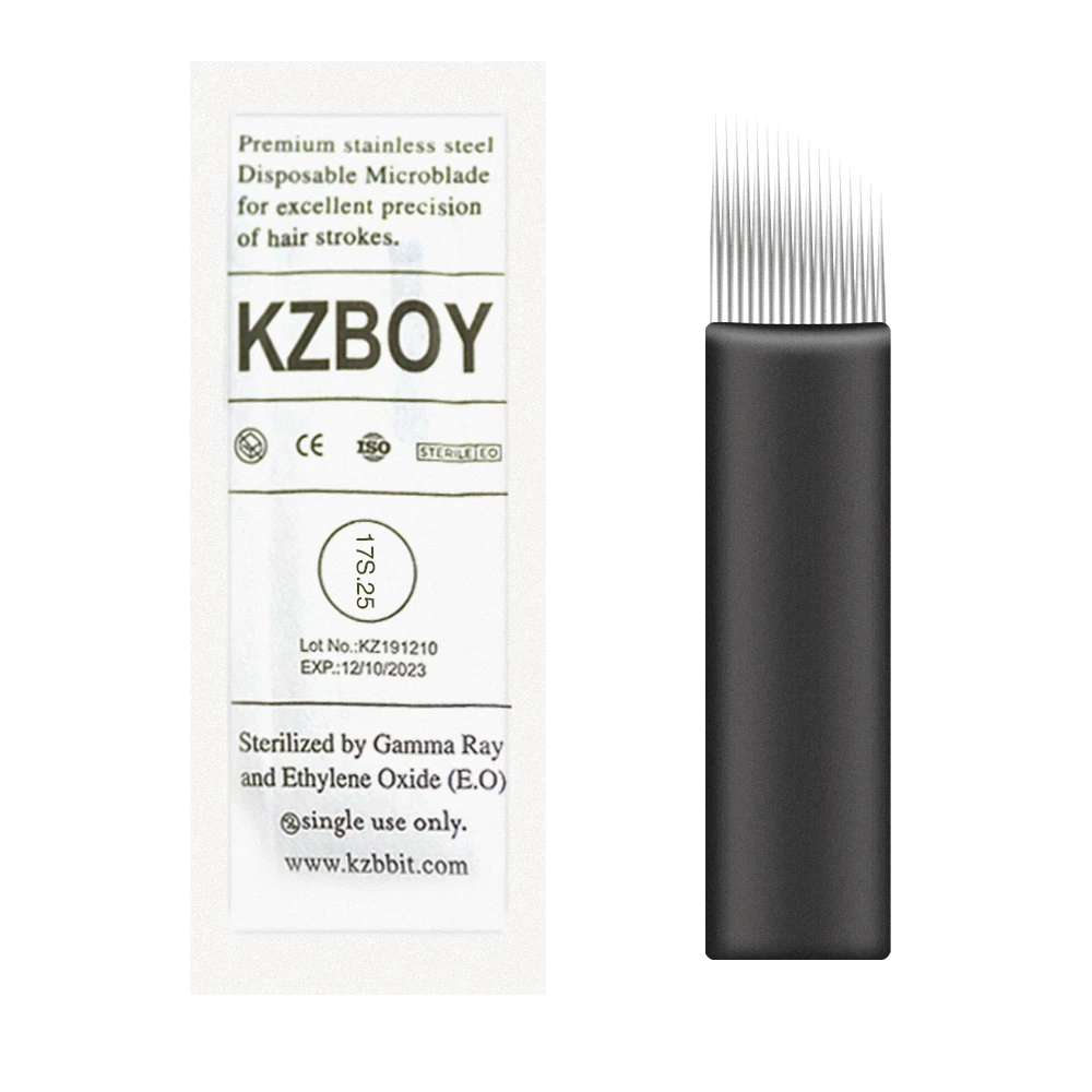 

KZBOY 0.25mm Sterile Packaging Eyebrow Microblading Needle Permanent Makeup Blade For Beautician