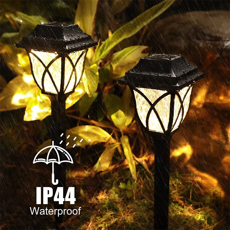 

1/2/4/6 PCS Solar Pathway Lights LED Solar Landscape Light Waterproof For Park Patio Garden Lamp Yard Landscape Walkway