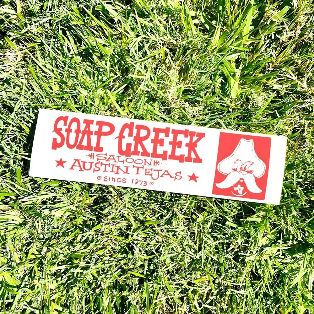 Наклейка на бампер Soap Creek Saloon - Austin Texas TOURISM Travel Decal 80s 90s Наклейки автомобиль