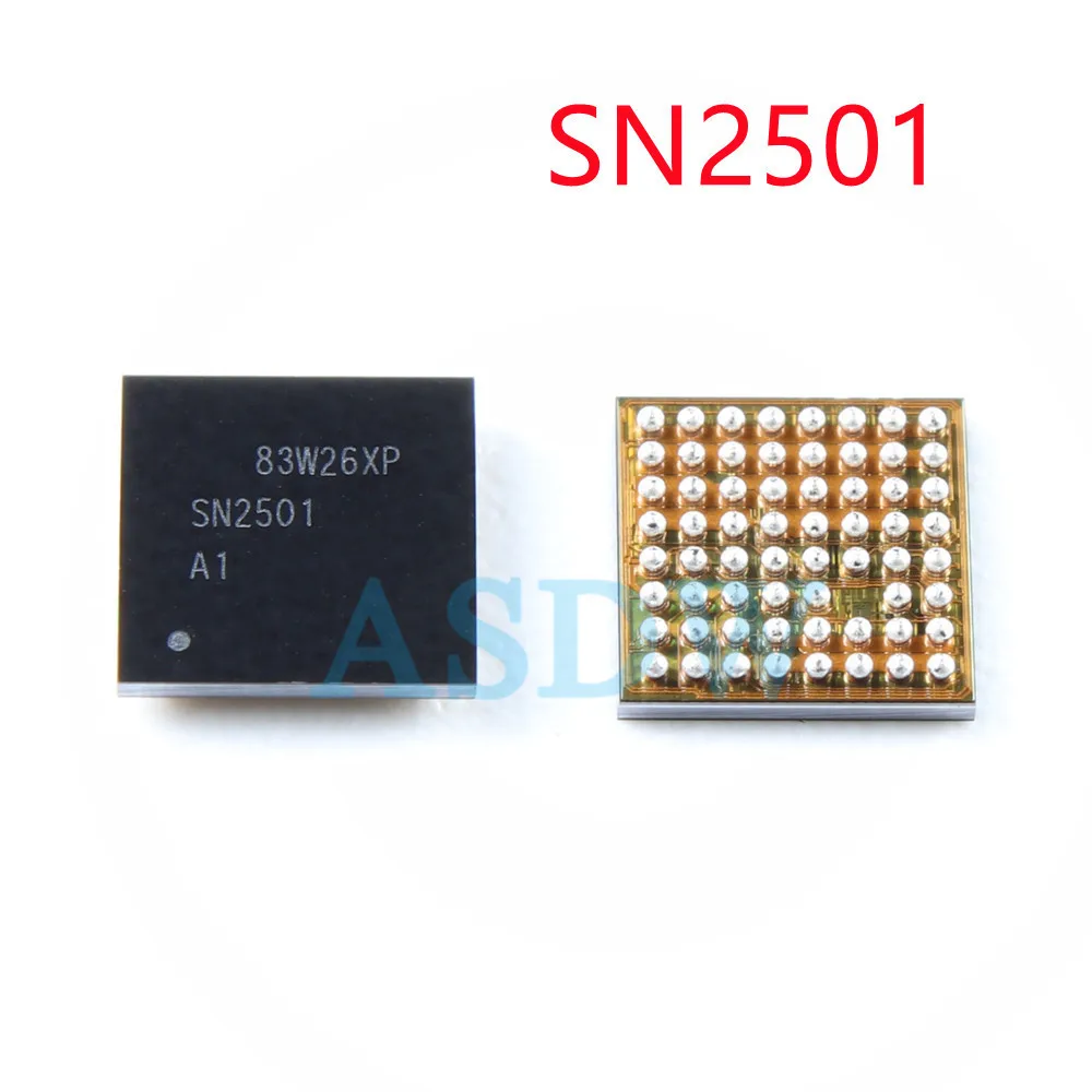 

5Pcs/Lot SN2501A1 SN2501 U3300 63pin TIGRIS T1 Charging Charger Ic Chip For iphone 8 8plus X BGA Chipset