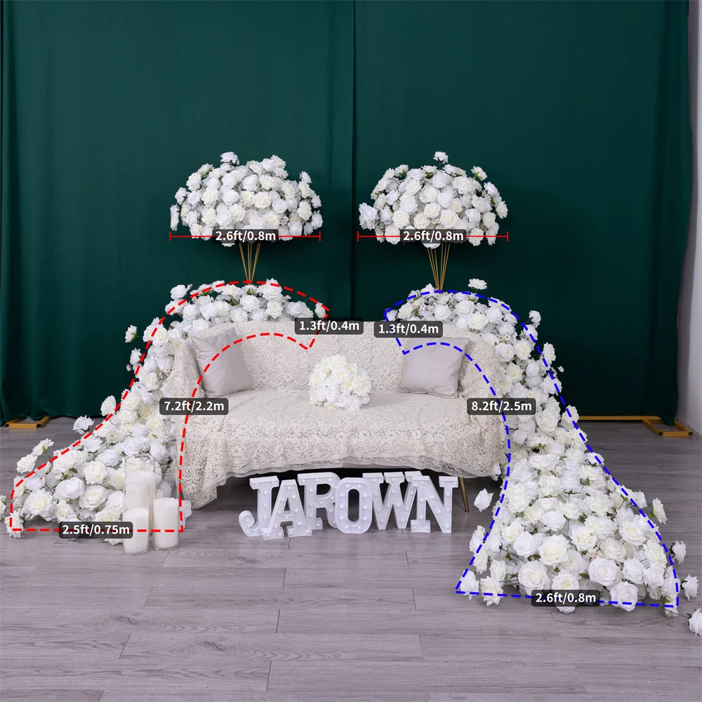 Искусственные цветы для украшения роскошный стиль белая роза Цветочная