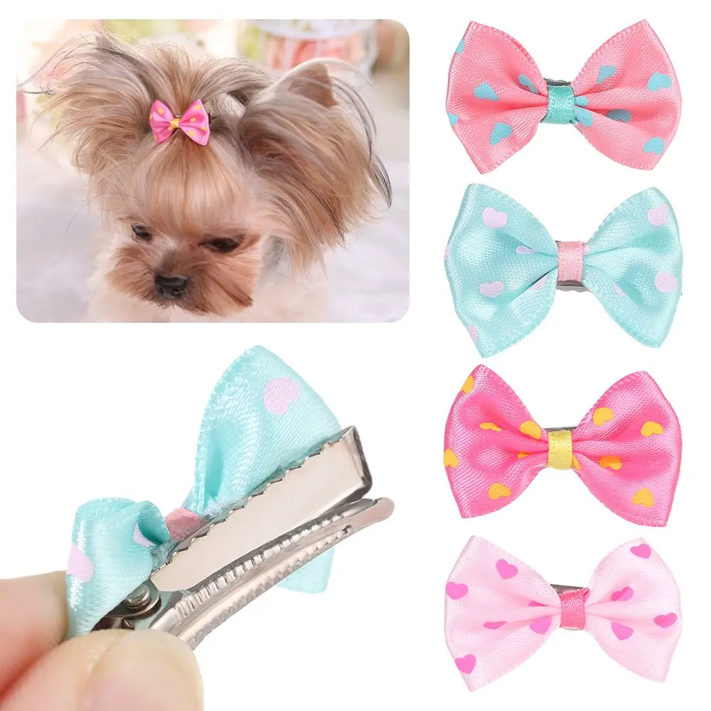 

Cat Beauty Supplies Sweet Puppy Hair Barrette Butterfly Bows Bow Hairpins Hair Clips