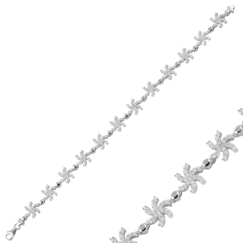

Silver 925 Sterling Zircon Cubic Zirconia Bracelet