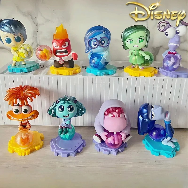 Disney Figurka Pixar Inside Out 2 Tajemnicze pudełko Joy Sadness Anger Disgust Cosbi Blind Box Model kolekcjonerski Lalki Zabawka Prezent urodzinowy