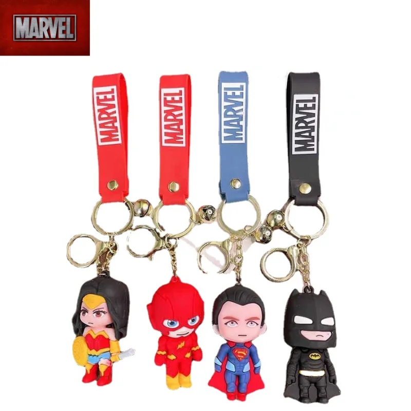 

Marvel Avengers Alliance Anime Spiderman Key Cartoon Chain Exquisite Keychain Personality Pendant Creative Car Pendant Keychain