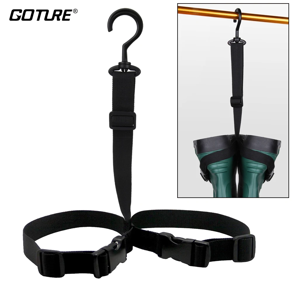 

Goture Fishing Wader Hip Boot Hanger Strap Belt Shoes Drying Rack Fishing Accessories
