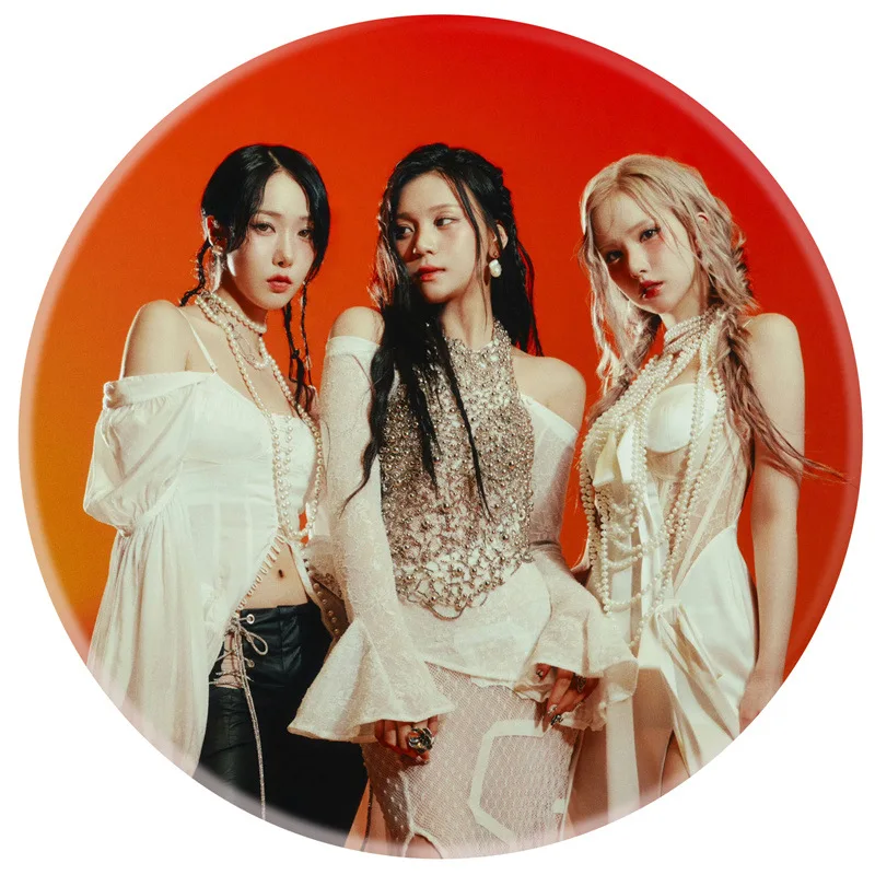 Альбом KPOP VIVIZ VOYAGE круглая металлическая брошь в виде значка E Dua SinB Umji модный