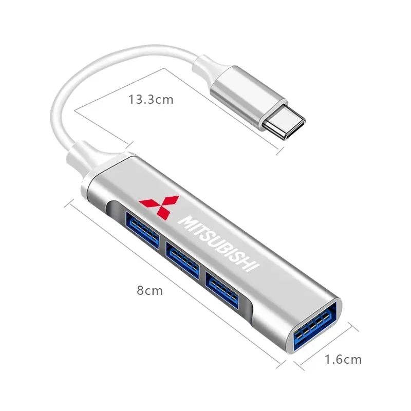 USB-концентратор Dock 3 0 4-портовый мульти-сплиттер-адаптер OTG типа C HUB для Mitsubishi Asx Lancer