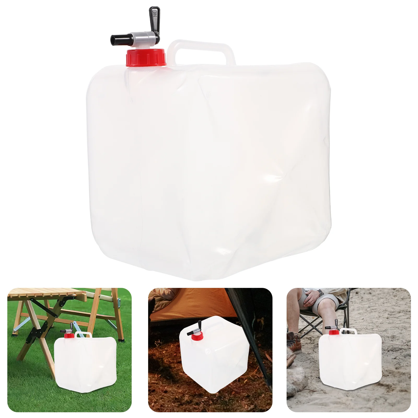 

2 Pcs Collapsible Water Jug Outdoor Bucket Container Portable Camping Tool Large Bag