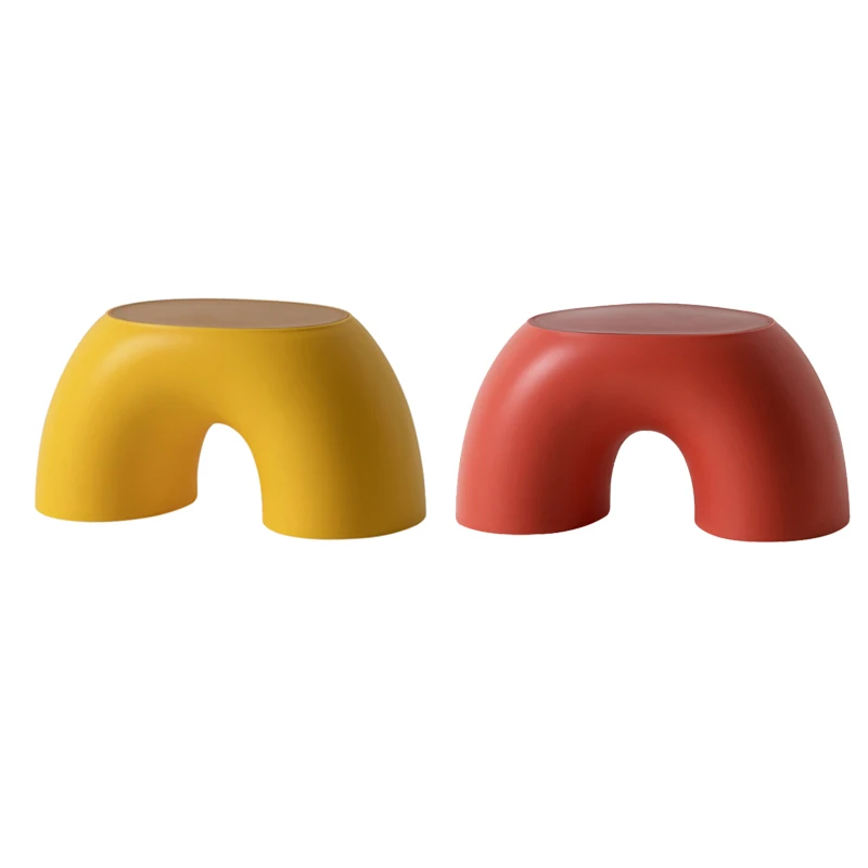 

Rainbow Simple Circular Small Bench Home Children's Stool Non-Slip