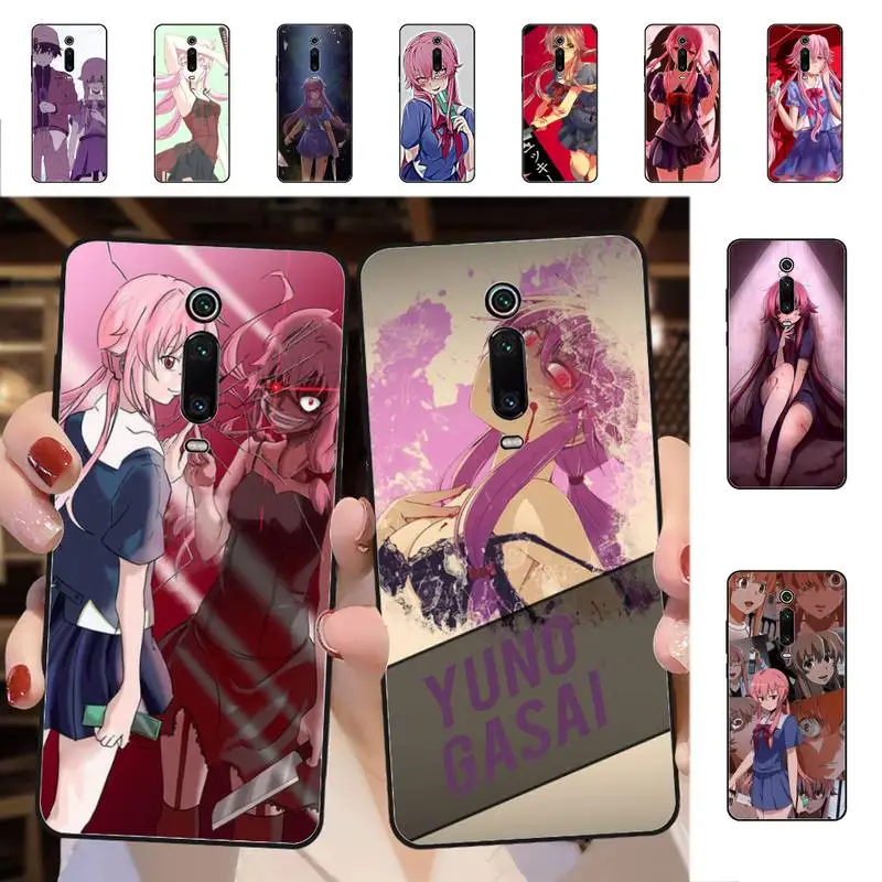 

Mirai Nikki Gasai Yuno Anime Phone Case for Redmi 5 6 7 8 9 A 5plus K20 4X S2 GO 6 K30 pro