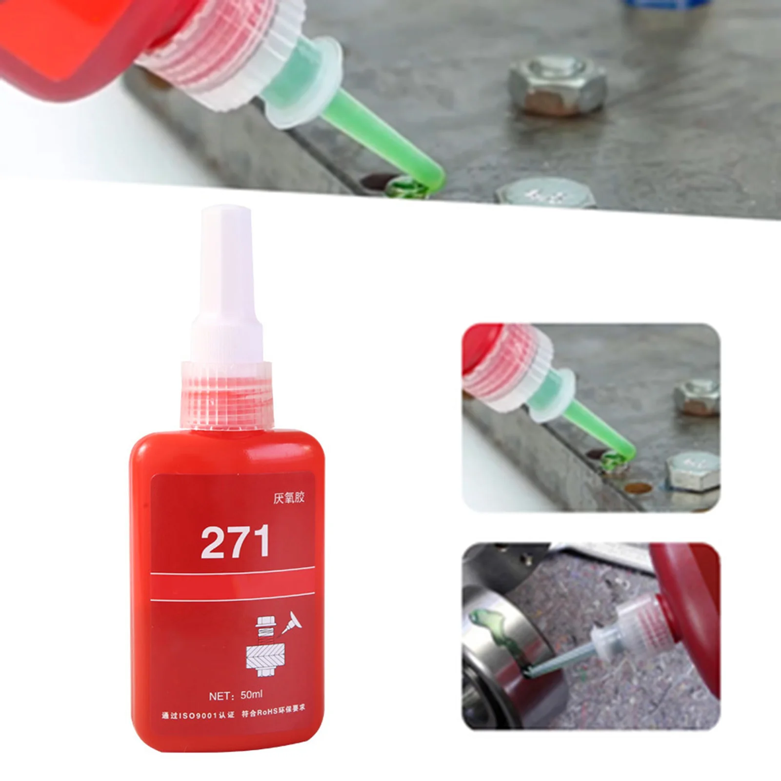 

Threadlocker 243 262 263 271 277 340 Screw Adhesive Anaerobic Glue for All Kind Metal Thread 50ml Liquid raw material tape