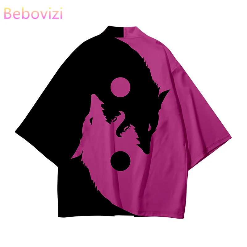 

Модный популярный японский халат, кардиган, Женское и мужское кимоно, блузка для косплея самурая, хаори юката, женское летнее кимоно