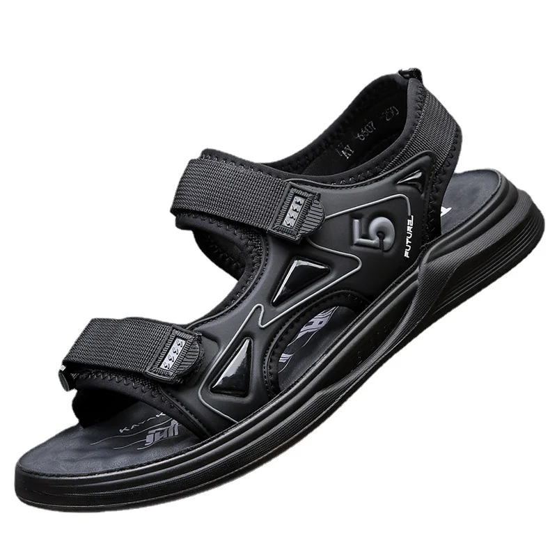 

Новые школьные плетеные сандалии, латексная подушка, мужские шлепанцы из искусственной пены, мужские сандалии