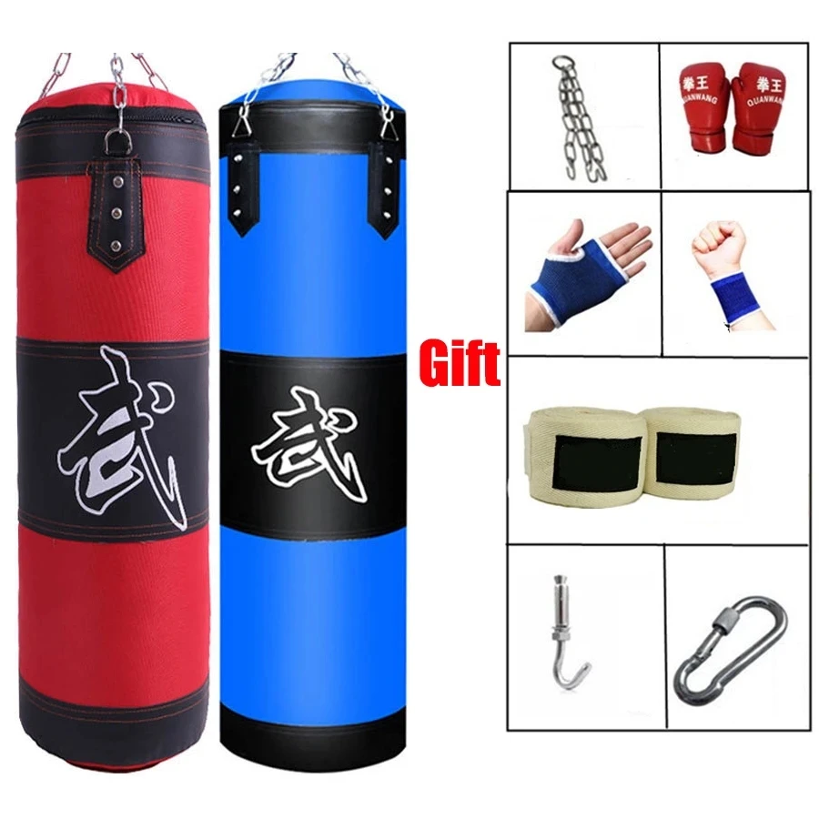 

Muay Home For Sand Crossfit Boxing Bag Punching Empty-heavy Kick Thai Bag Hanging Hook Sturdy Bag Gym Sandbag