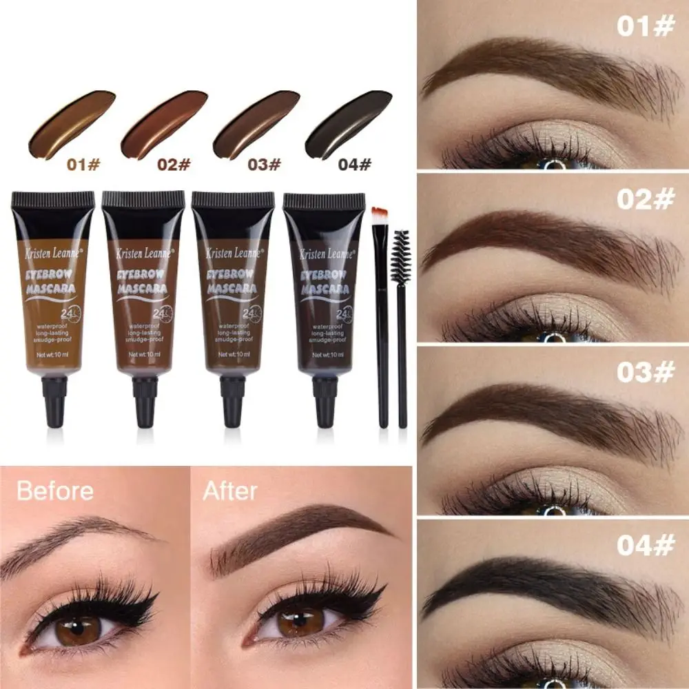 

Professional Eyebrow Enhancers Cream Women Natural Liquid Dyeing Eyebrow Set Brow Tattoo Pigments Lasting Waterproof Eyebrow Gel