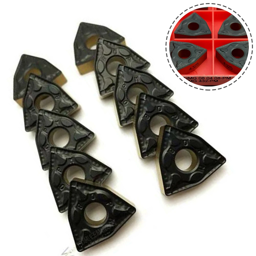 

Blade Carbide Inserts WNMG432 -PM 10pcs Accessories Carbide Carbide Insert Lathe Tools Turning Tool Turning Tools