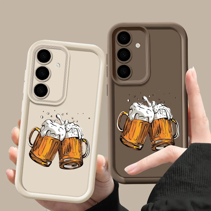 Фото Милый чехол для телефона с принтом чашки для Samsung Galaxy A18 A57 A37 a27 A56 A16 A17 A55 A54 5G A26 A36 S26 S25 S24 S23 Ultra S26 FE. №3