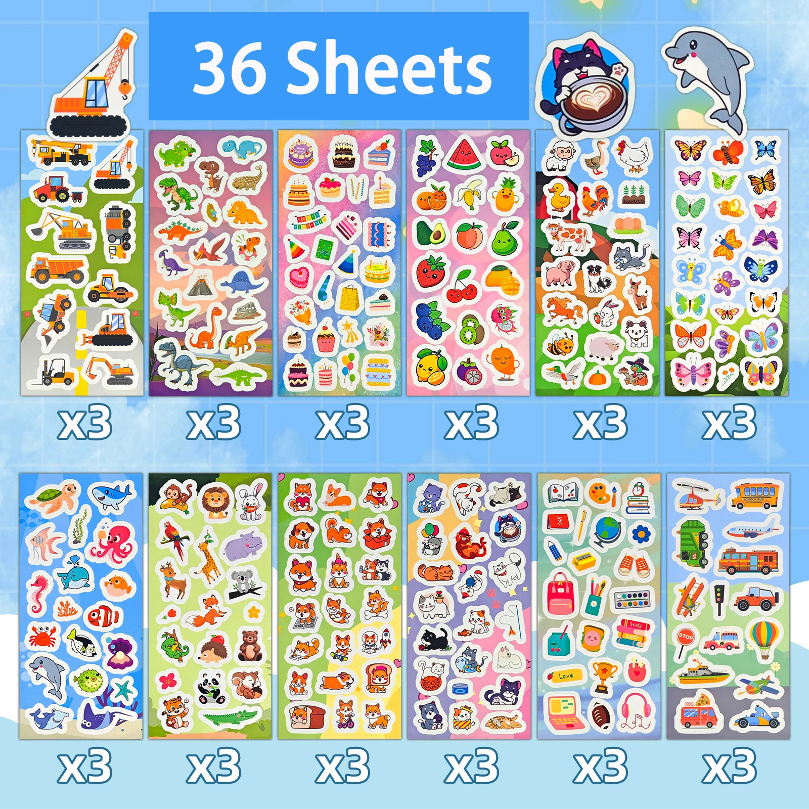 

Детские наклейки для скрапбукинга