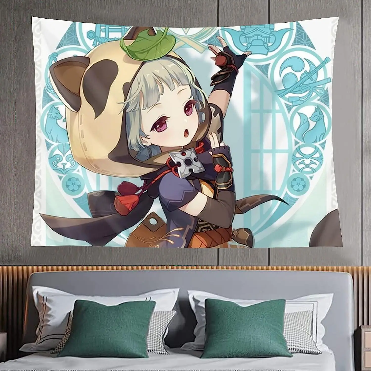 

Настенный Гобелен Game Genshin Impact Sayu, 80x60 дюймов, с рисунком из искусственного аниме, уважаемый путешественник, желаю вам всего наилучшего