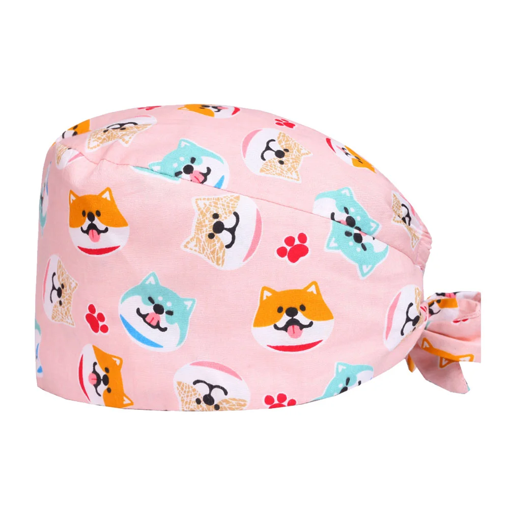 

Scrub Caps Bouffant Hat Cotton Nurse Operating Room Surgery Hair Cover Hat Protector for Men ( Style )