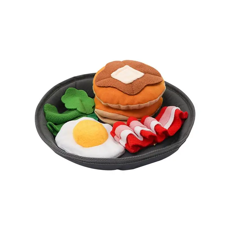 

Pet Dog Mat Dog Nosework Pad Simulation Of Bacon Breakfast Feeding Mat For Dogs Washable Pet Sniffing Training Blanket Pet