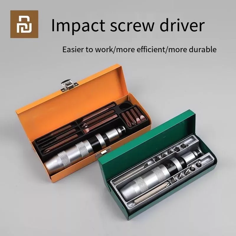 

NEW2023 13 Pcs Screwdriver Set Heavy Duty Shock Screw Driver Chisel Bit Industrial Grade Multifunctional Screw Extractor