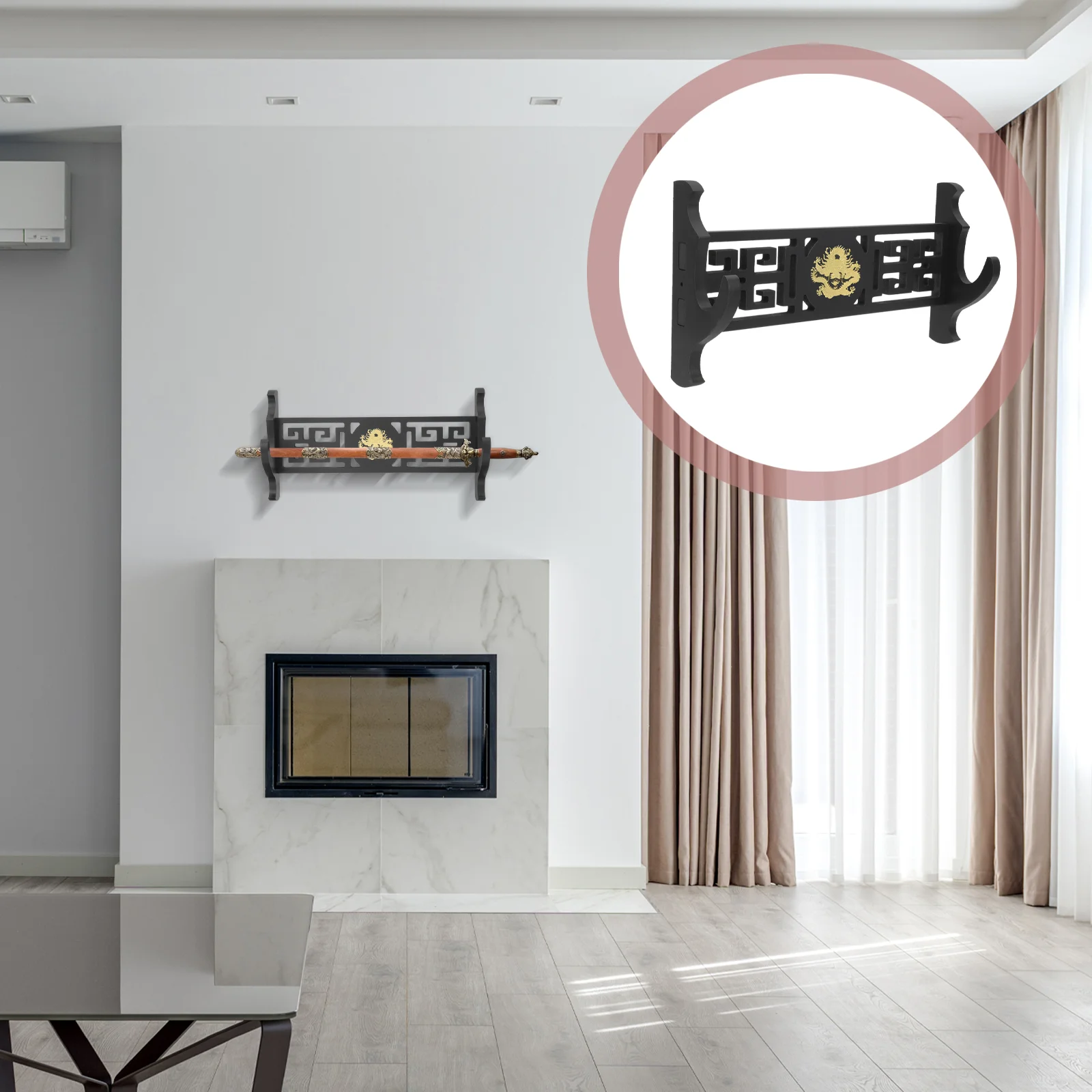 

Wall-mounted Sword Stand Swords Display Stand Wall Mount Flute Storage Holder