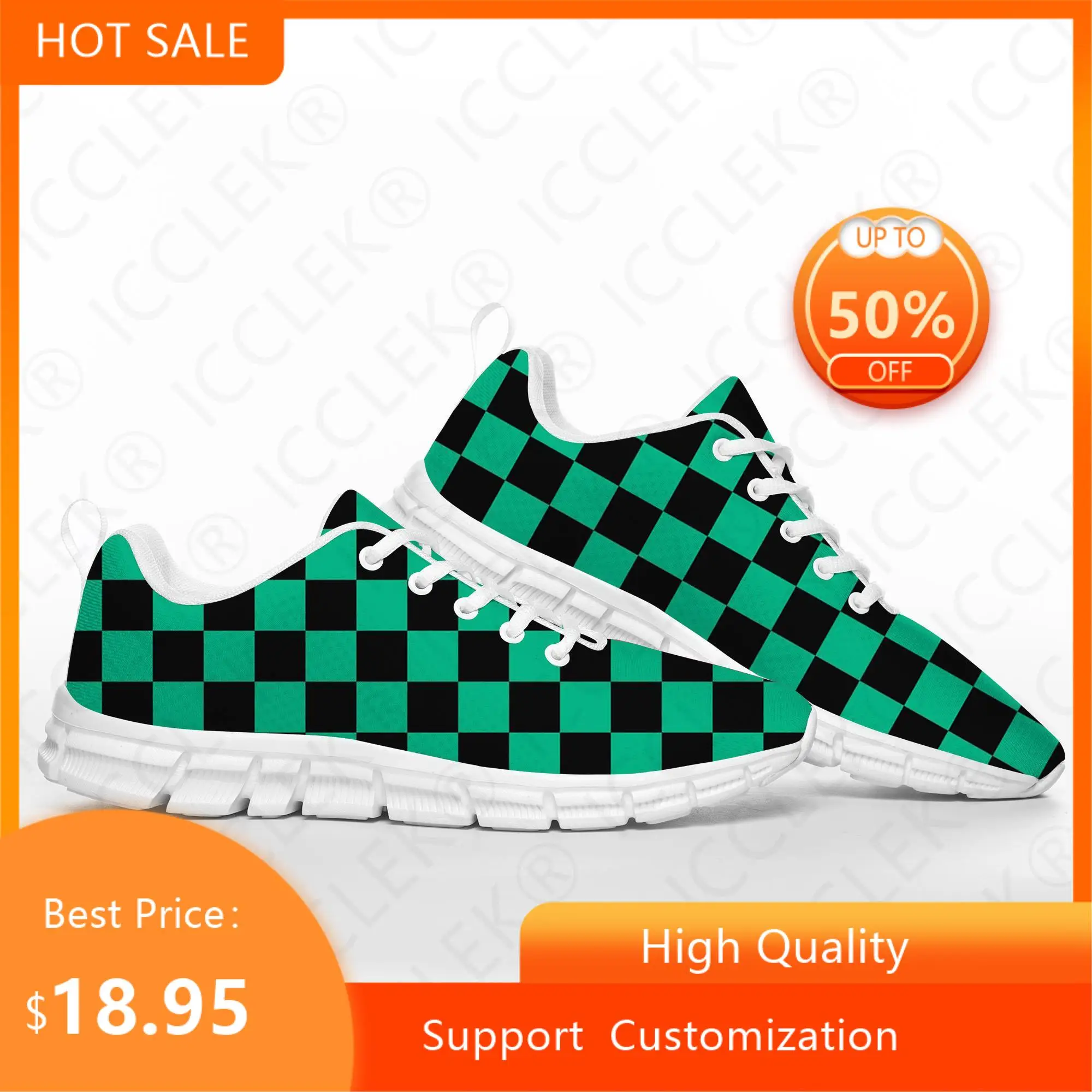 

Demon Slayer Cosplay Nezuko Tanjirou Zenitsu Rengoku Sports Shoes Mens Womens Teenager Kids Children Sneakers Custom Couple Shoe